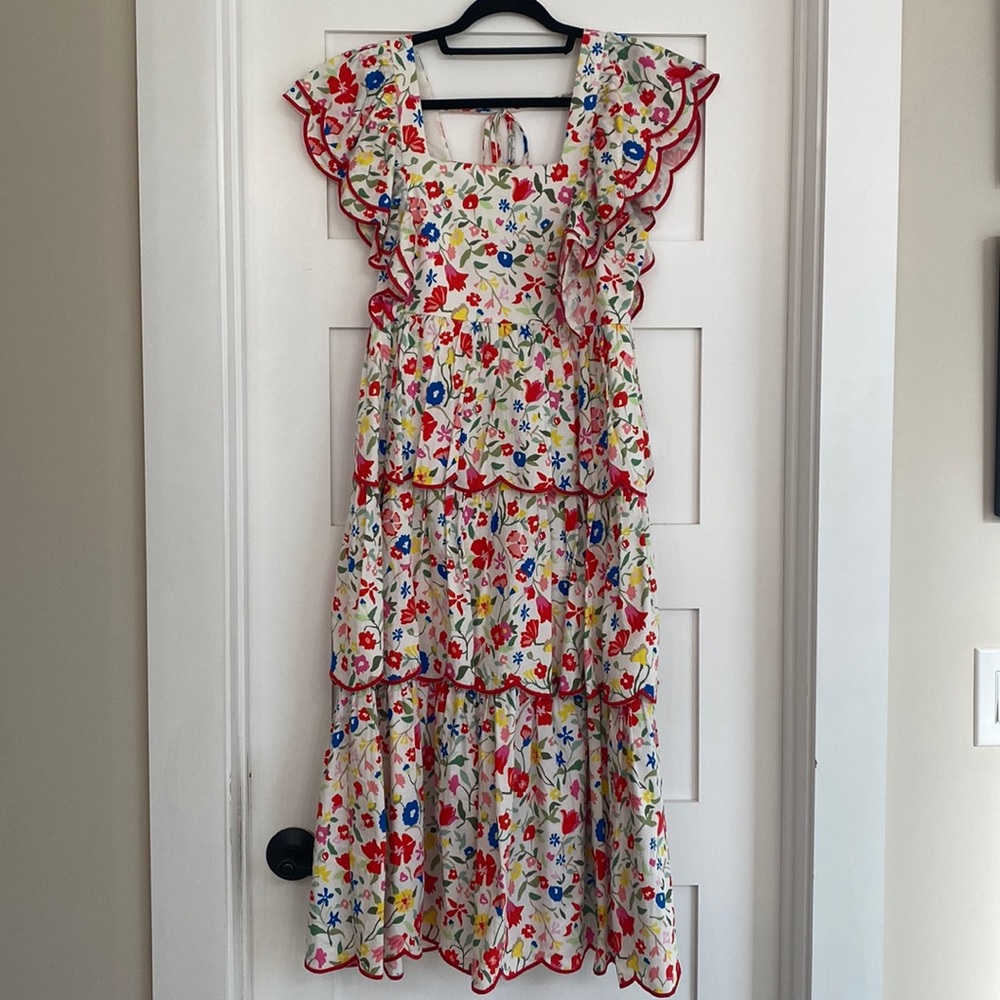 Crosby colorful midi dress